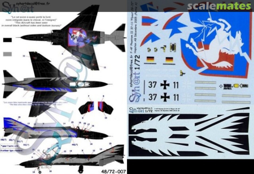 Boxart McDonnell Douglas F-4F Phantom II 48-007 Syhart Boxart McDonnell Douglas F-4F Phantom II 48-007 Syhart