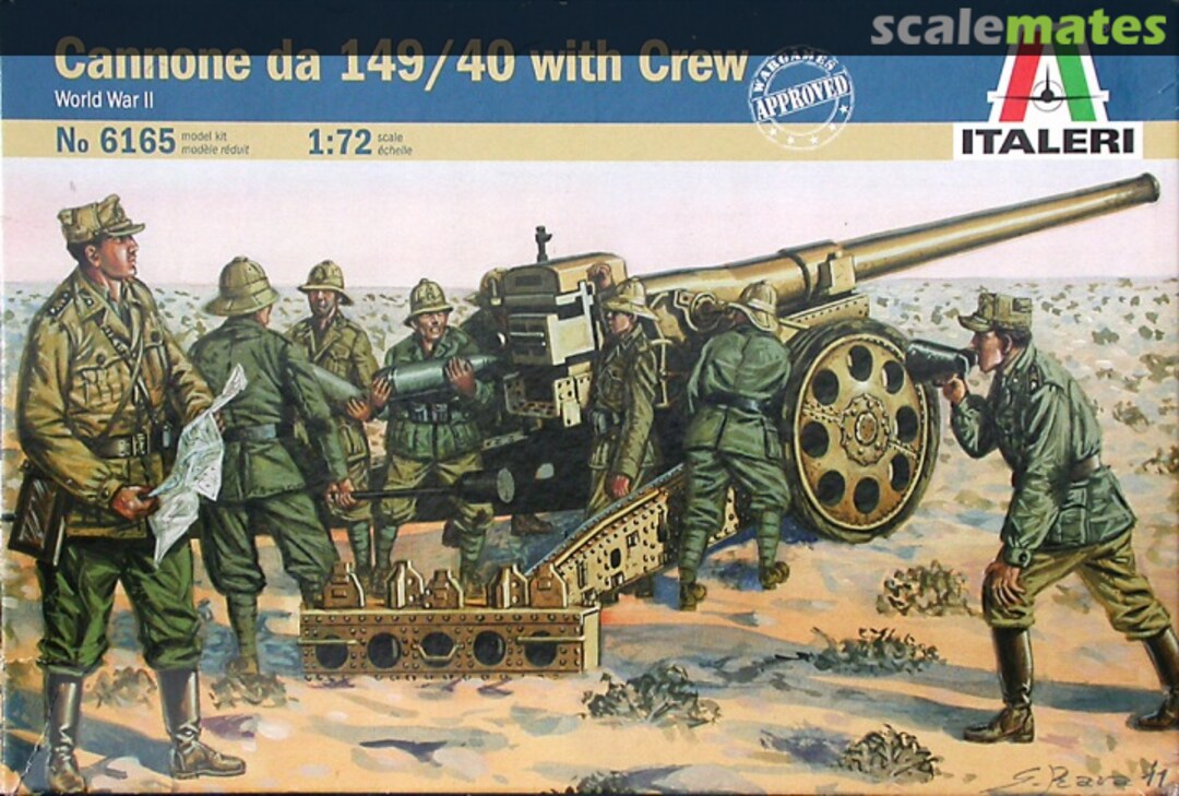 Boxart Cannone da 149/40 with Crew 6165 Italeri Boxart Cannone da 149/40 with Crew 6165 Italeri
