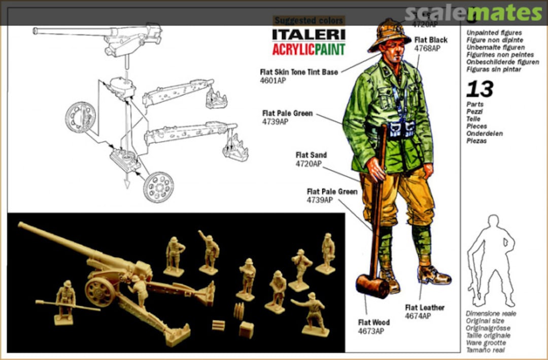 Contents Cannone da 149/40 with Crew 6165 Italeri Contents Cannone da 149/40 with Crew 6165 Italeri