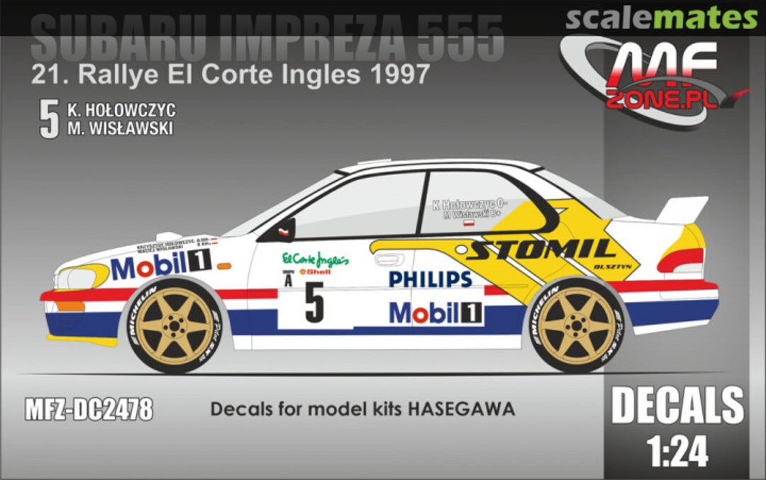 Boxart Subaru Impreza 555 K. Holowczyc – 21. Rallye El Corte Ingles 1997 MFZ-DC2478 MF-Zone Boxart Subaru Impreza 555 K. Holowczyc – 21. Rallye El Corte Ingles 1997 MFZ-DC2478 MF-Zone