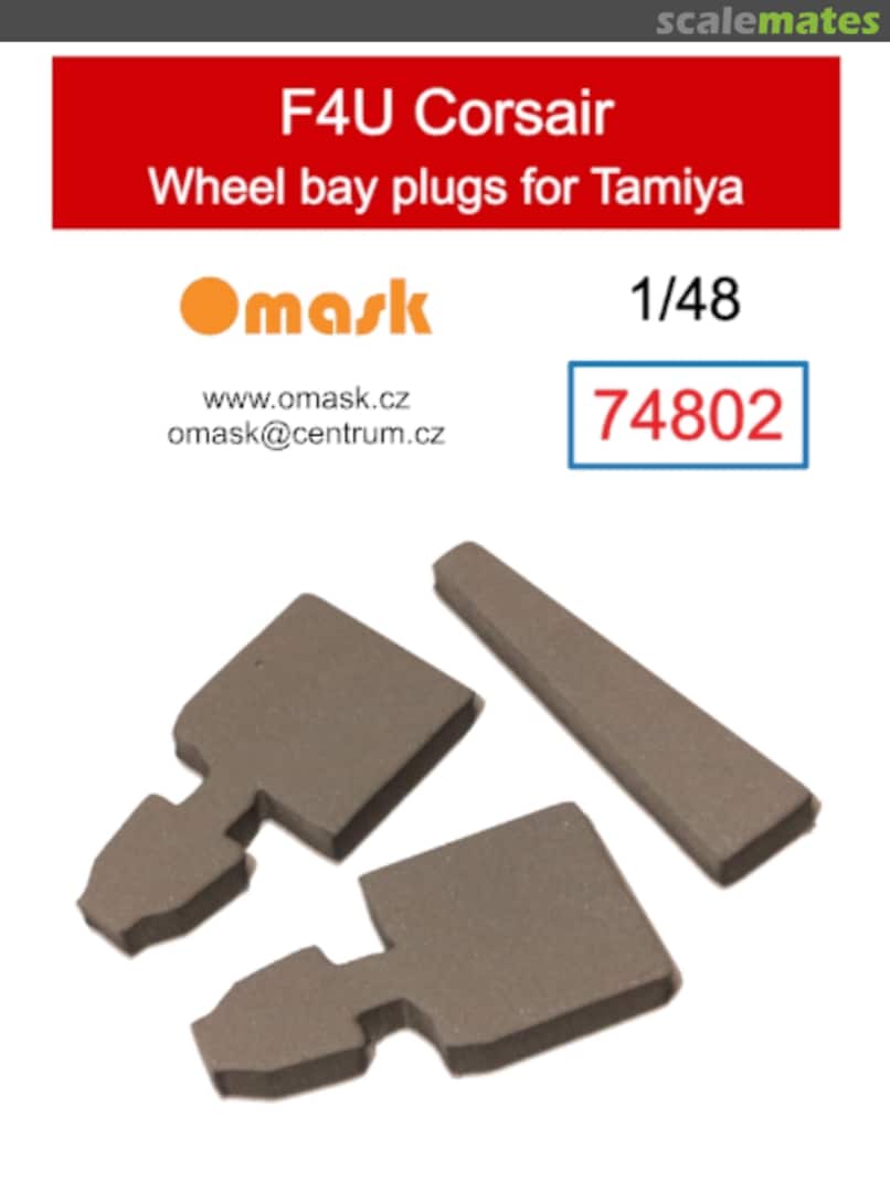 Boxart F4U Corsair wheel bay plugs (for Tamiya) 74802 Omask Boxart F4U Corsair wheel bay plugs (for Tamiya) 74802 Omask