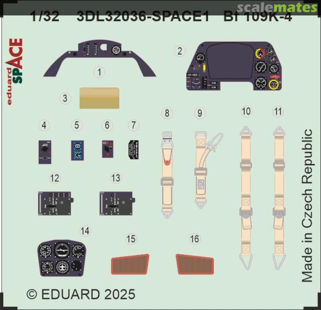Boxart Messerschmitt Bf-109 K-4 - Space (For Kotare Kits) 3DL32036 Eduard Boxart Messerschmitt Bf-109 K-4 - Space (For Kotare Kits) 3DL32036 Eduard