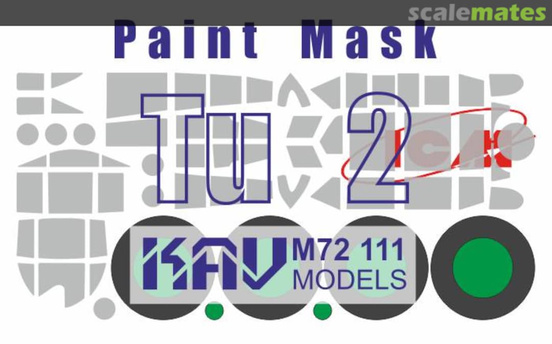 Boxart Tu-2 paint mask KAV M72 111 KAV models Boxart Tu-2 paint mask KAV M72 111 KAV models