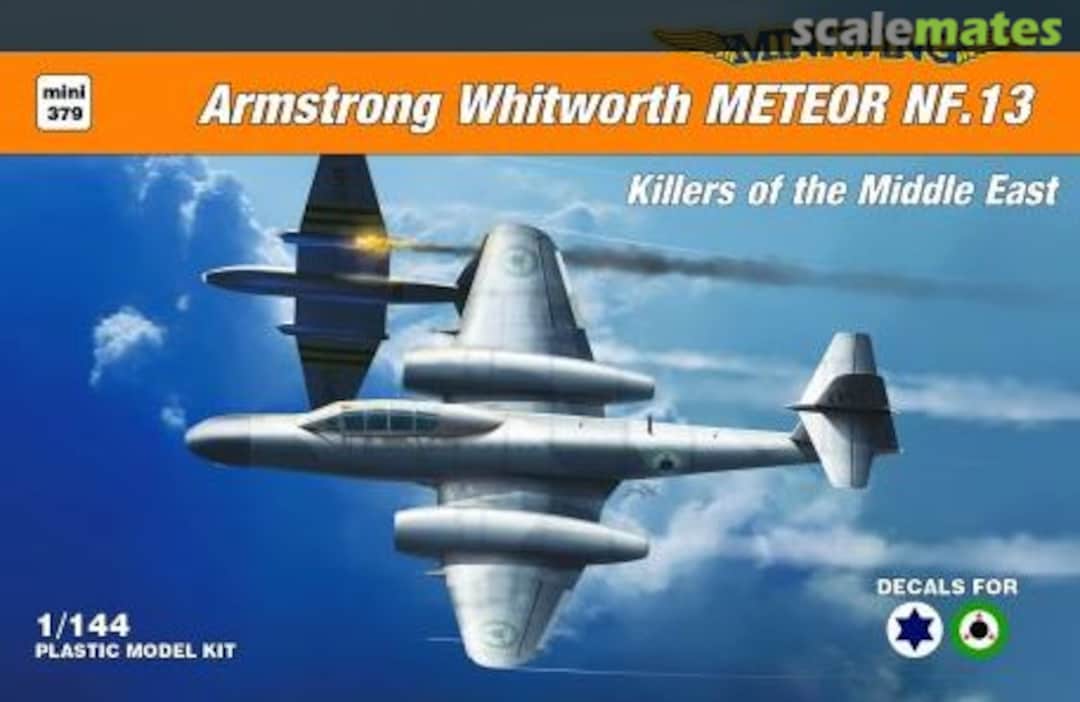 Boxart Gloster Meteor NF.13 - Isreal and Syria Decals mini379 Miniwing Boxart Gloster Meteor NF.13 - Isreal and Syria Decals mini379 Miniwing