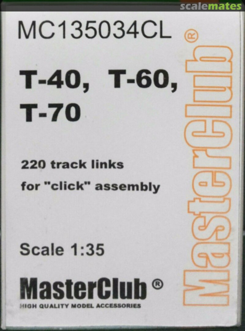 Boxart T-40 / T-60 / T-70 Resin Tracks MC135034CL MasterClub Boxart T-40 / T-60 / T-70 Resin Tracks MC135034CL MasterClub