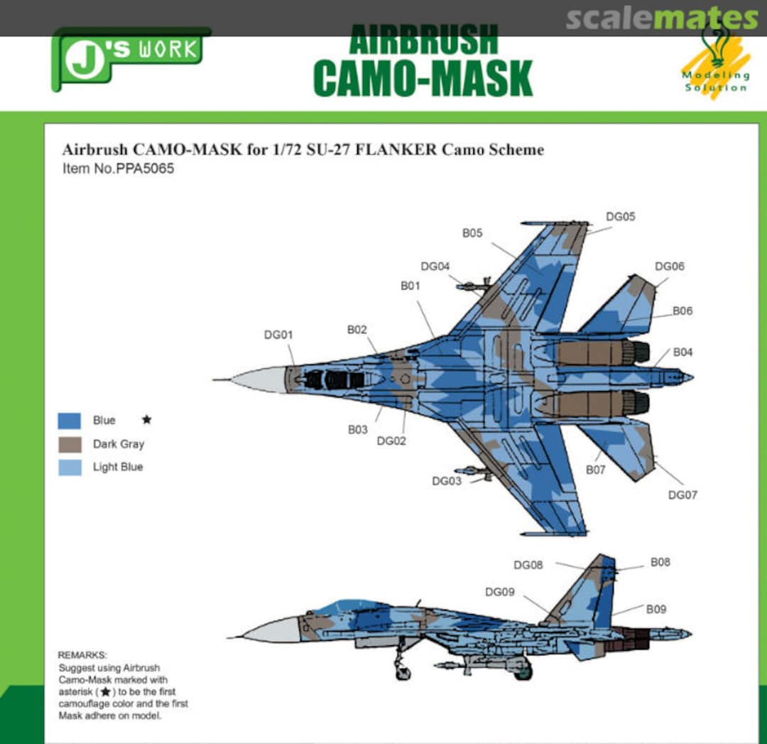 Boxart Su-27 Flanker Camo Scheme PPA5065 J's Work Boxart Su-27 Flanker Camo Scheme PPA5065 J's Work