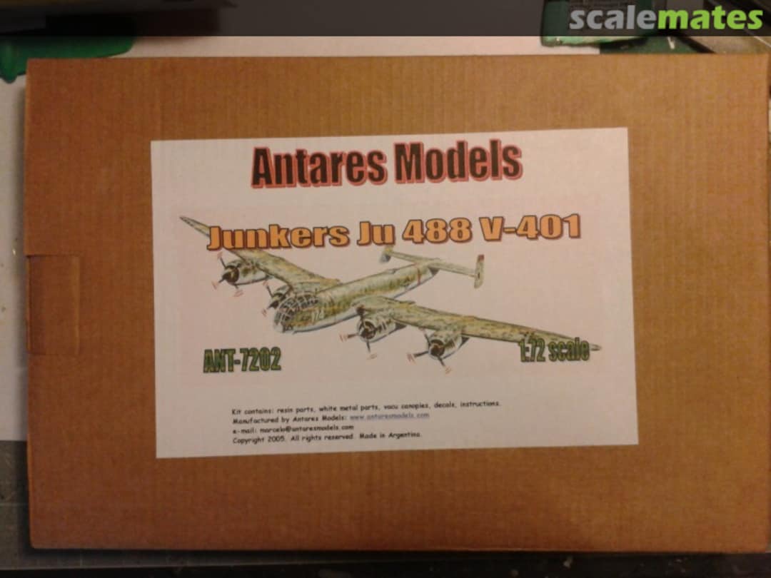 Boxart Junkers Ju 488 V-401 ANT-7202 Antares Models Boxart Junkers Ju 488 V-401 ANT-7202 Antares Models