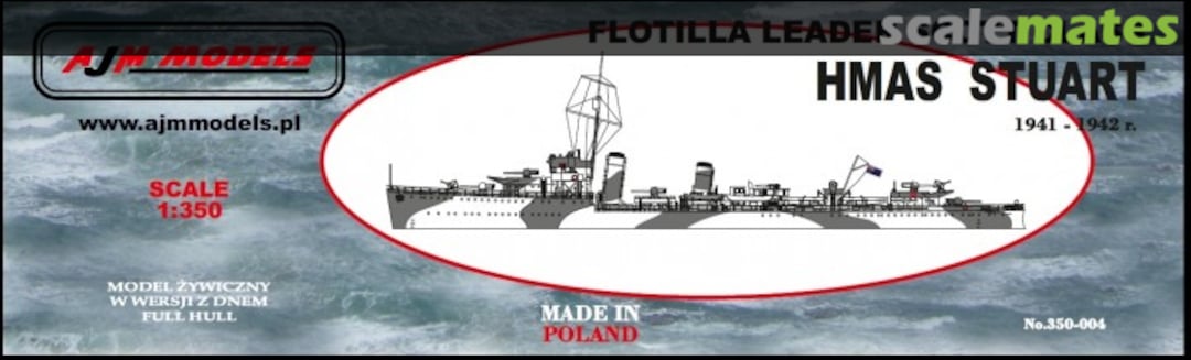 Boxart HMAS Stuart 350-004 AJM Models Boxart HMAS Stuart 350-004 AJM Models