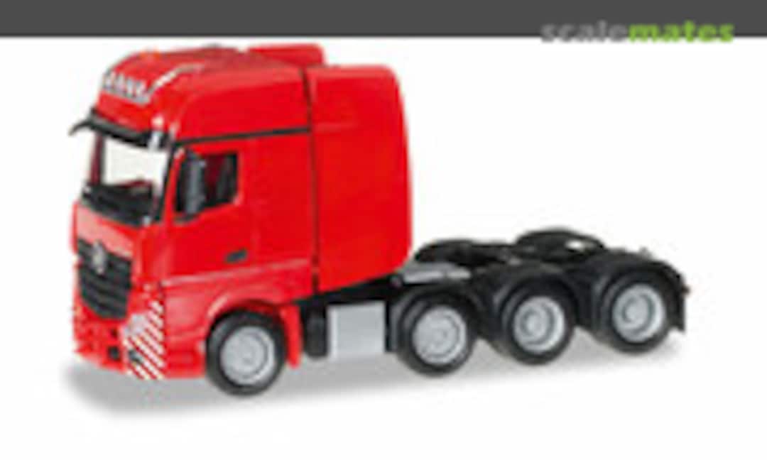 1:87 Mercedes-Benz Actros Gigaspace SLT Schwerlastzugmaschine, rot (Herpa 304368-003)