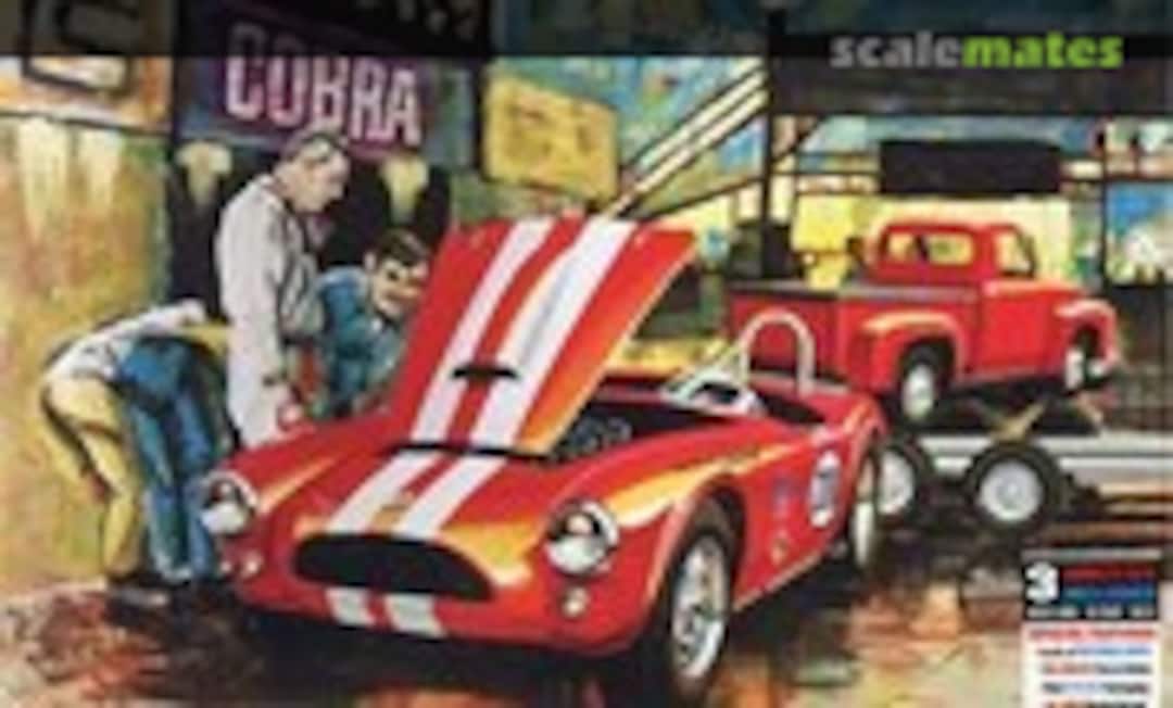 1:25 Cobra Racing Team - Shelby Cobra & '53 Ford Pickup & Trailer (AMT 1073)