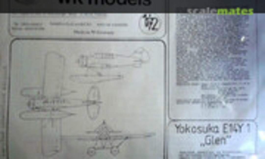 1:72 Yokosuka E14Y1 &quot;Glen&quot; (WKmodels )
