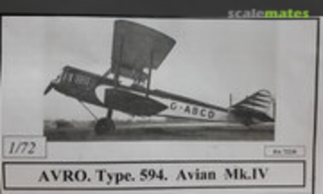 1:72 Avro 594 Avian Mk.IV (Dujin DA72238) DA72238