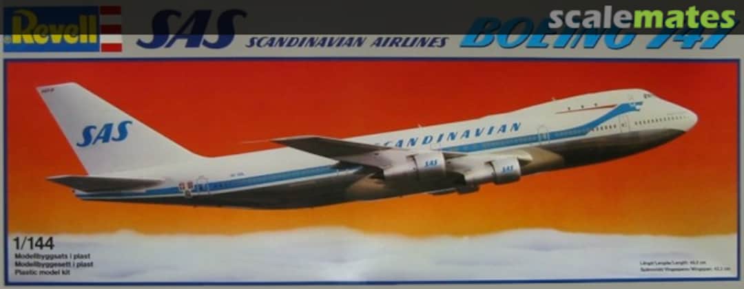 Boxart SAS Scandinavian Airlines Boeing 747 4205 Revell Boxart SAS Scandinavian Airlines Boeing 747 4205 Revell