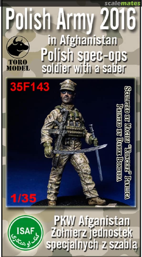 Boxart Polish Army 2016 in Afghanistan Polish spec-ops soldier with a saber 35F143 ToRo Model Boxart Polish Army 2016 in Afghanistan Polish spec-ops soldier with a saber 35F143 ToRo Model