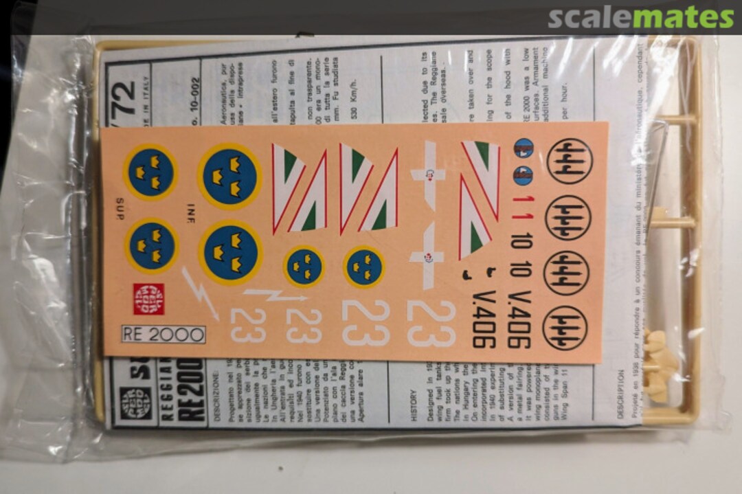 Contents Reggiane Re 2000 Falco I 10-002 Supermodel