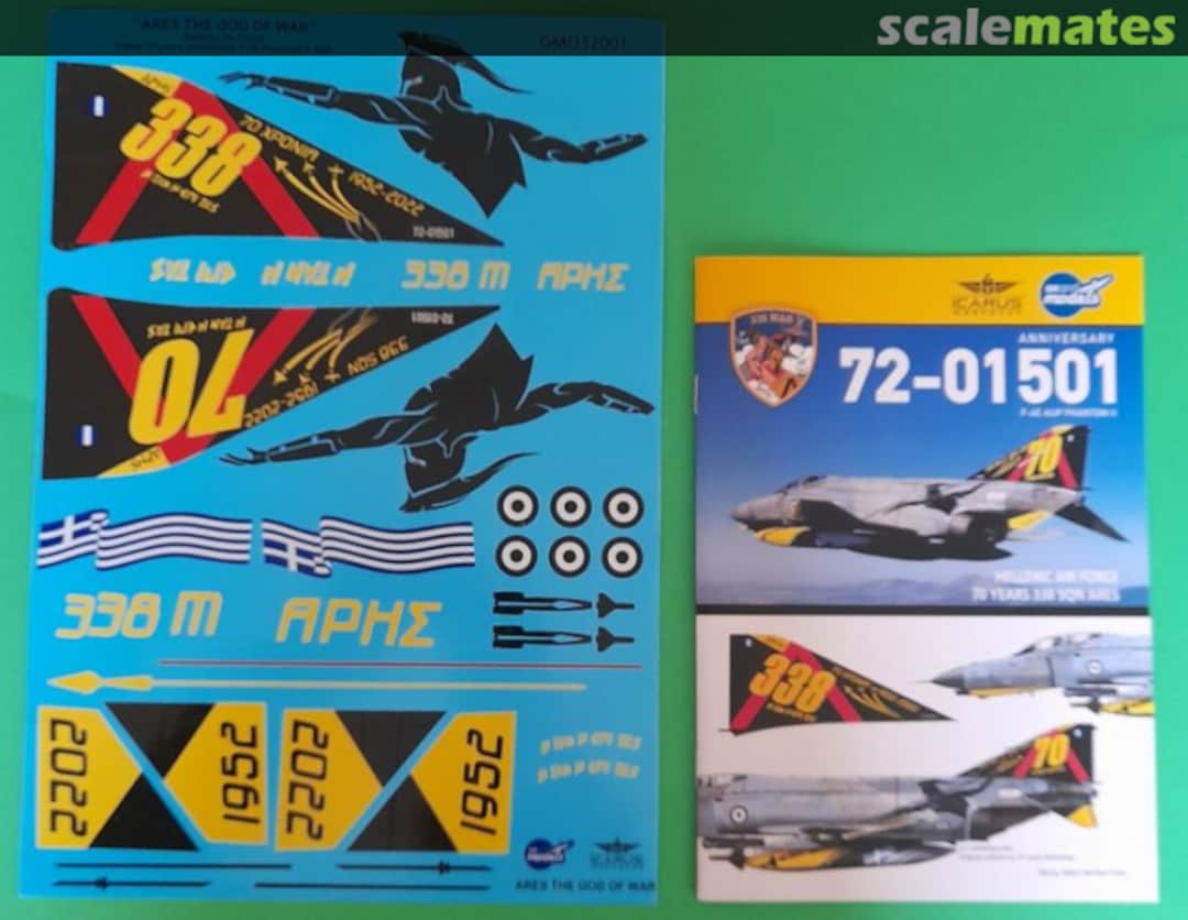 Contents F-4E AUP 72-01501 "ARES The God Of War" Decals GMD32001 Grand Models Contents F-4E AUP 72-01501 "ARES The God Of War" Decals GMD32001 Grand Models