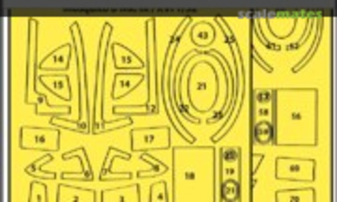 1:32 Mosquito B Mk.IX/XVI mask (HK Model) (ASK 200-M32074) 200-M32074