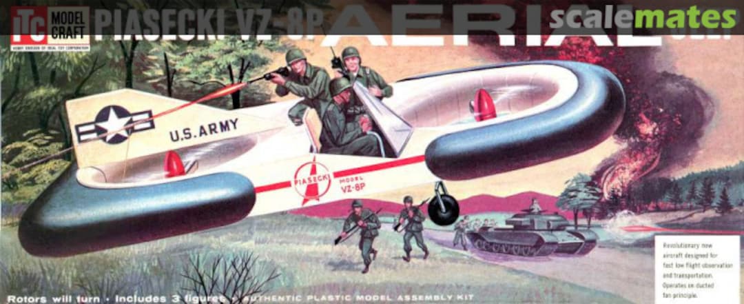 Boxart Piasecki VZ-8P Aerial-Jeep 3674-98 ITC Boxart Piasecki VZ-8P Aerial-Jeep 3674-98 ITC