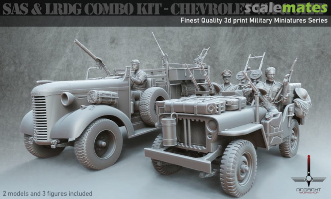 Boxart SAS& LRDG COMBO KIT - Chevrolet WA & Jeep 48A20 Dogfight Workshop Boxart SAS& LRDG COMBO KIT - Chevrolet WA & Jeep 48A20 Dogfight Workshop