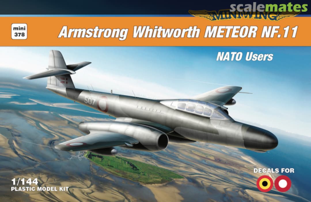Boxart Gloster Meteor NF.11 - NATO Users mini378 Miniwing Boxart Gloster Meteor NF.11 - NATO Users mini378 Miniwing