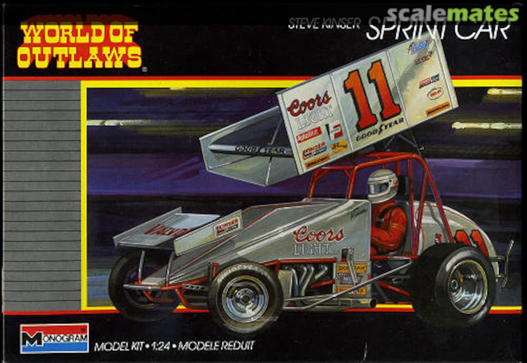 Boxart Steve Kinser Sprint Car 2753 Monogram Boxart Steve Kinser Sprint Car 2753 Monogram