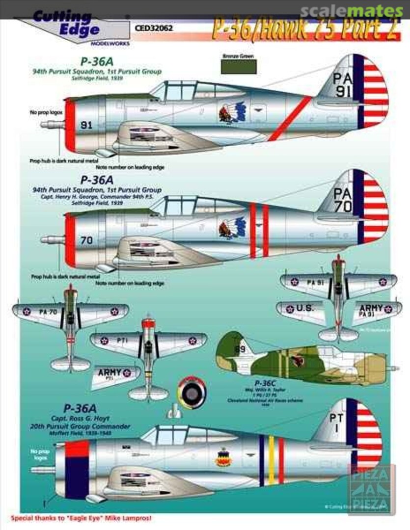 Boxart P-36/Hawk 75 Part 2 CED32062 Cutting Edge Modelworks Boxart P-36/Hawk 75 Part 2 CED32062 Cutting Edge Modelworks