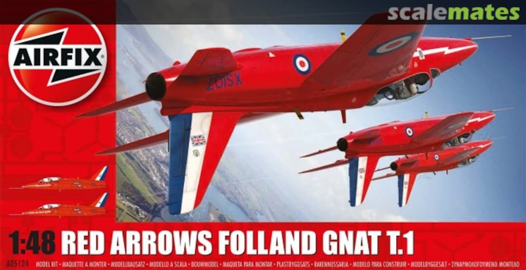 Boxart Red Arrows Folland Gnat T.1 A05124 Airfix