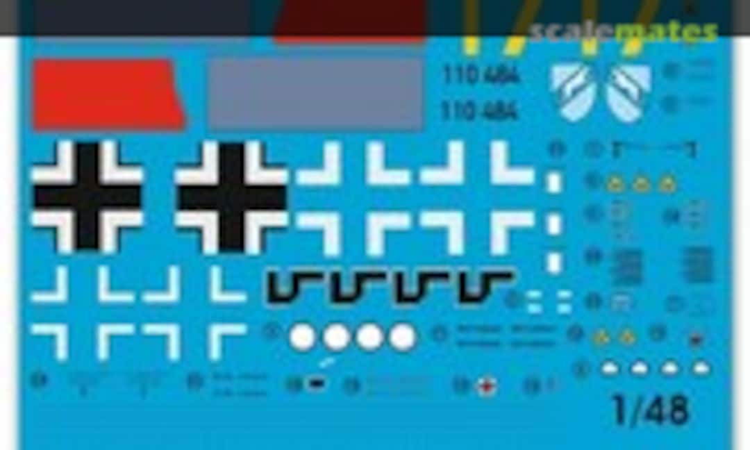 1:48 Me 262 A1 JG 7 Major Dorn 1944 (Peddinghaus-Decals EP 1007) EP 1007