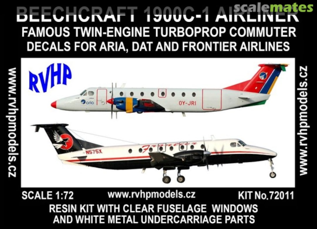 Boxart Beechcraft 1900C-1 (Aria, Dat, Frontier Airlines) 72011 RVHP