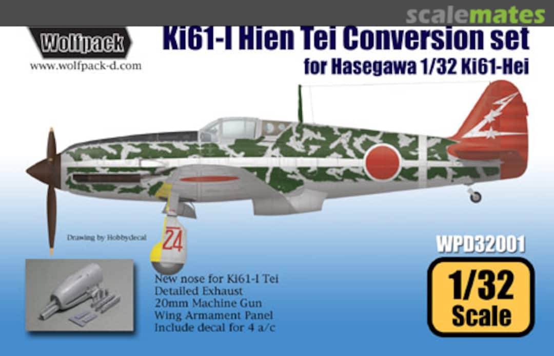 Boxart Ki61-I Hien Tei Conversion Set WPD32001 Wolfpack Boxart Ki61-I Hien Tei Conversion Set WPD32001 Wolfpack