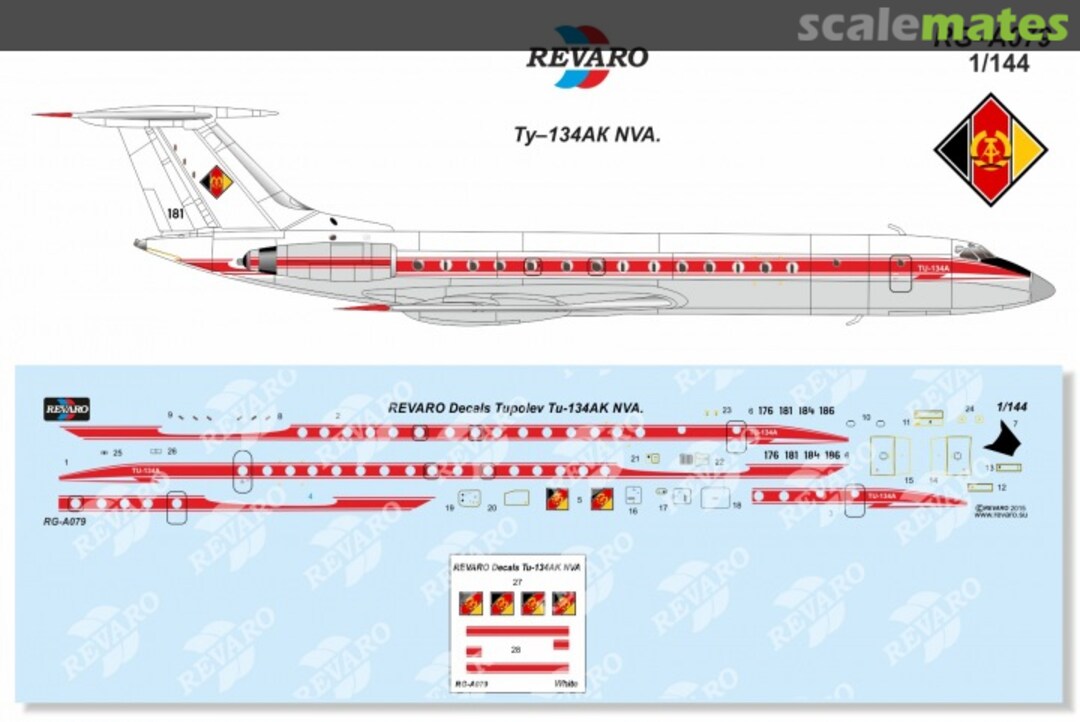 Boxart Tupolev Tu-134AK NVA RG-A079 Revaro Boxart Tupolev Tu-134AK NVA RG-A079 Revaro