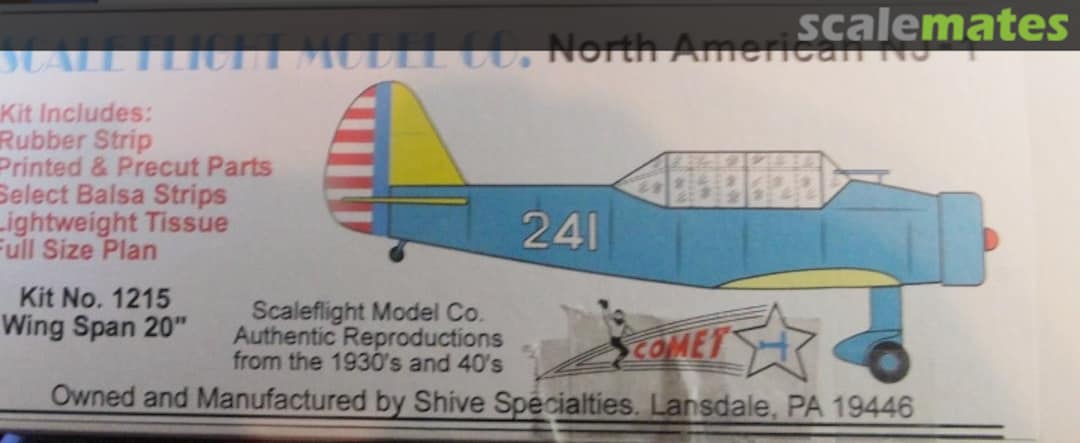 Boxart North American NJ-1 1215 Scale Flight Model Co. Boxart North American NJ-1 1215 Scale Flight Model Co.