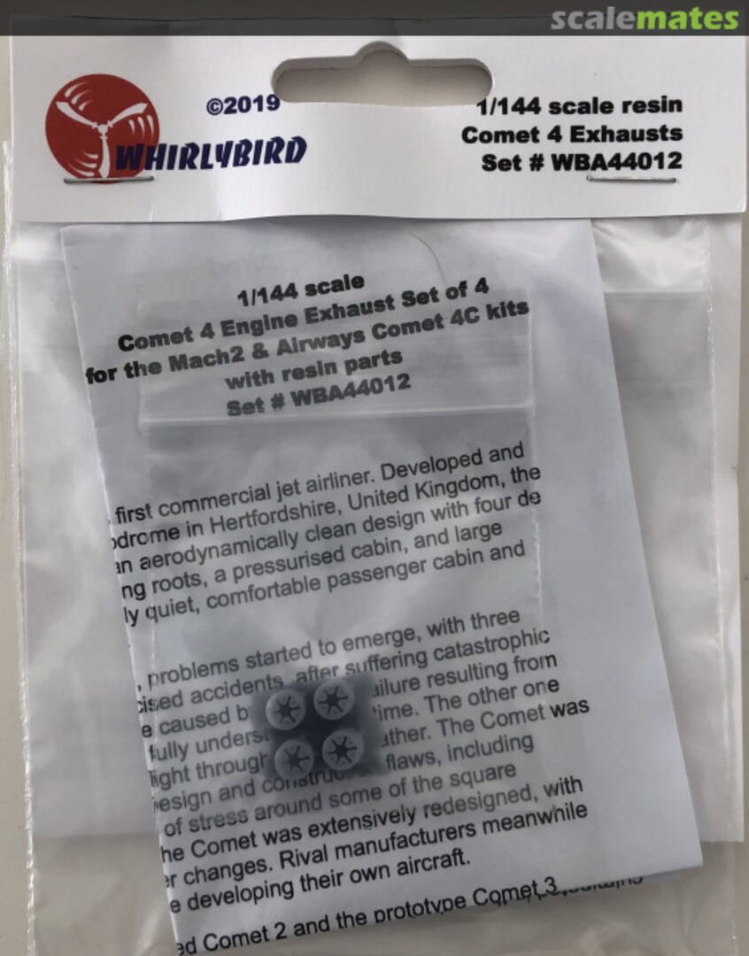 Boxart Comet 4 Exhausts WBA44012 Whirlybird