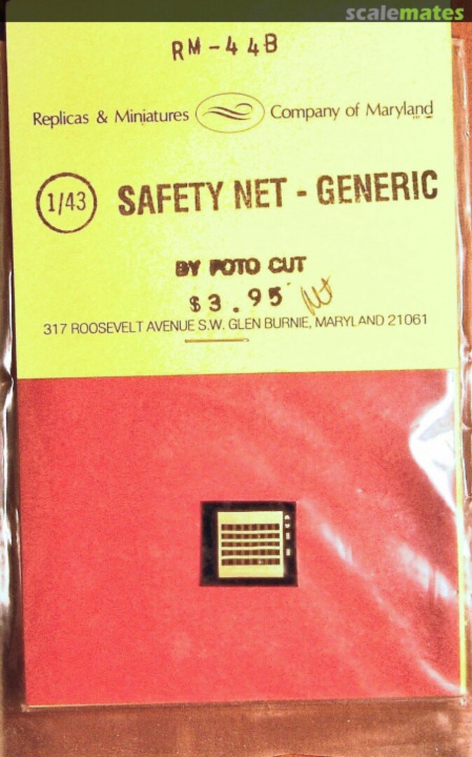 Boxart Safety Net - Generic RM-44B Replicas & Miniatures Company of Maryland Boxart Safety Net - Generic RM-44B Replicas & Miniatures Company of Maryland