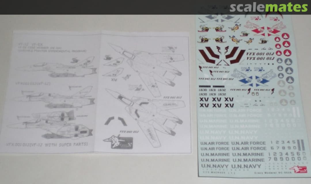 Boxart Model Graphix Advanced Valkyrie Option Decals DC0035 Crazy Modeler Boxart Model Graphix Advanced Valkyrie Option Decals DC0035 Crazy Modeler