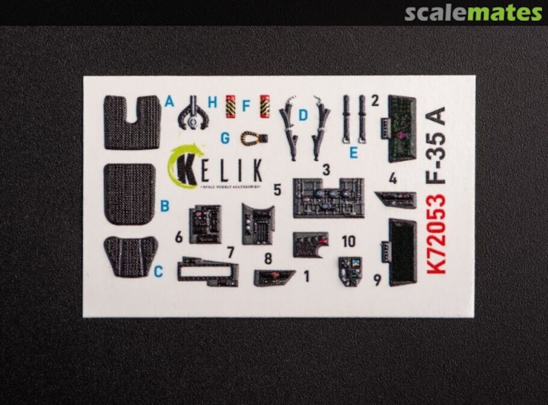 Boxart F-35A Lightning II - interior 3D decals K72053 Kelik Boxart F-35A Lightning II - interior 3D decals K72053 Kelik