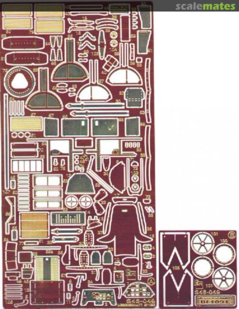 Boxart Messerschmitt Bf-109E S48-049 Part Boxart Messerschmitt Bf-109E S48-049 Part