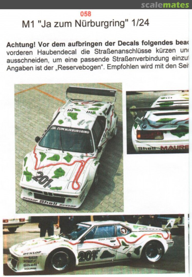Boxart BMW M1 - JA ZUM NURBURGRING ORT058 Michael Ortmann Autoteilversand Boxart BMW M1 - JA ZUM NURBURGRING ORT058 Michael Ortmann Autoteilversand