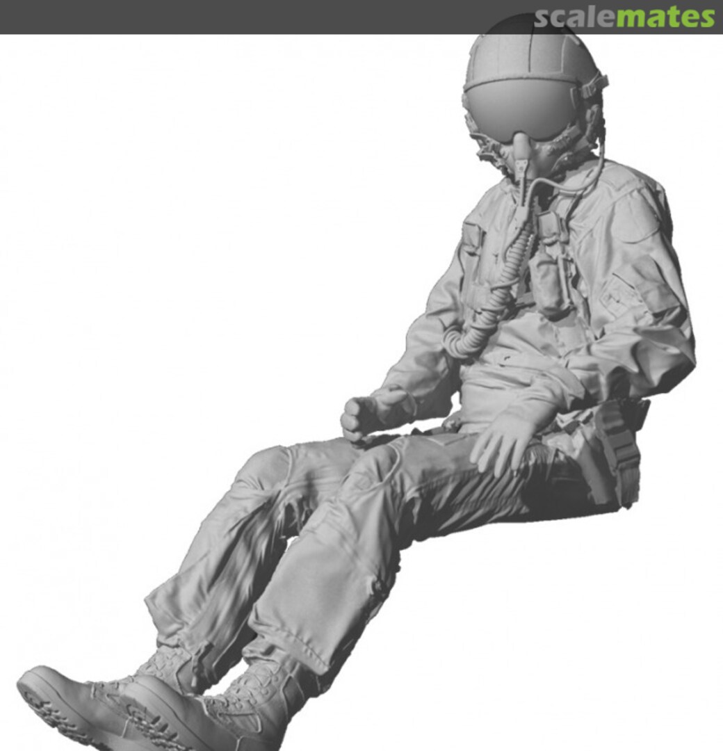 Boxart USAF modern A-10 pilot sitting 5 with HGU-55 helmet, MBU-12 mask, looking port downwards, hands on controls (XNJ) 480313 Reedoak Boxart USAF modern A-10 pilot sitting 5 with HGU-55 helmet, MBU-12 mask, looking port downwards, hands on controls (XNJ) 480313 Reedoak