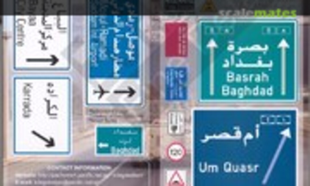 1:35 Road & Traffic Signs (OIF related) (Echelon Fine Details SN355001) SN355001