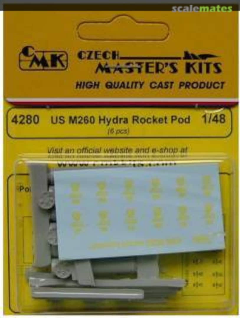 Boxart US M260 Hydra Rocket pod (6 pcs) 4280 CMK Boxart US M260 Hydra Rocket pod (6 pcs) 4280 CMK