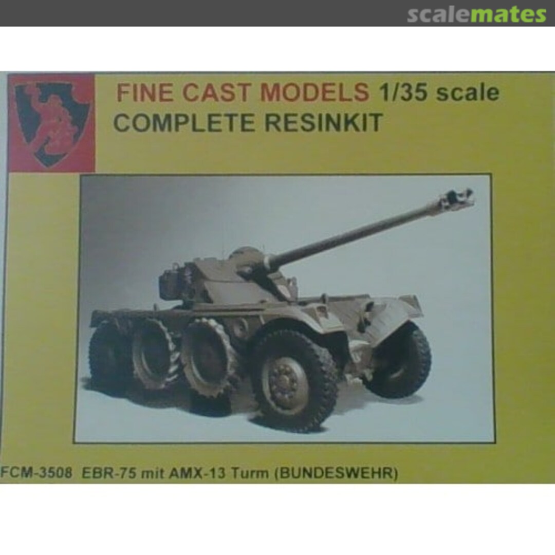 Boxart EBR-75 mit AMX-13 Turm (Bundeswehr) FCM-3508 Fine Cast Models Boxart EBR-75 mit AMX-13 Turm (Bundeswehr) FCM-3508 Fine Cast Models