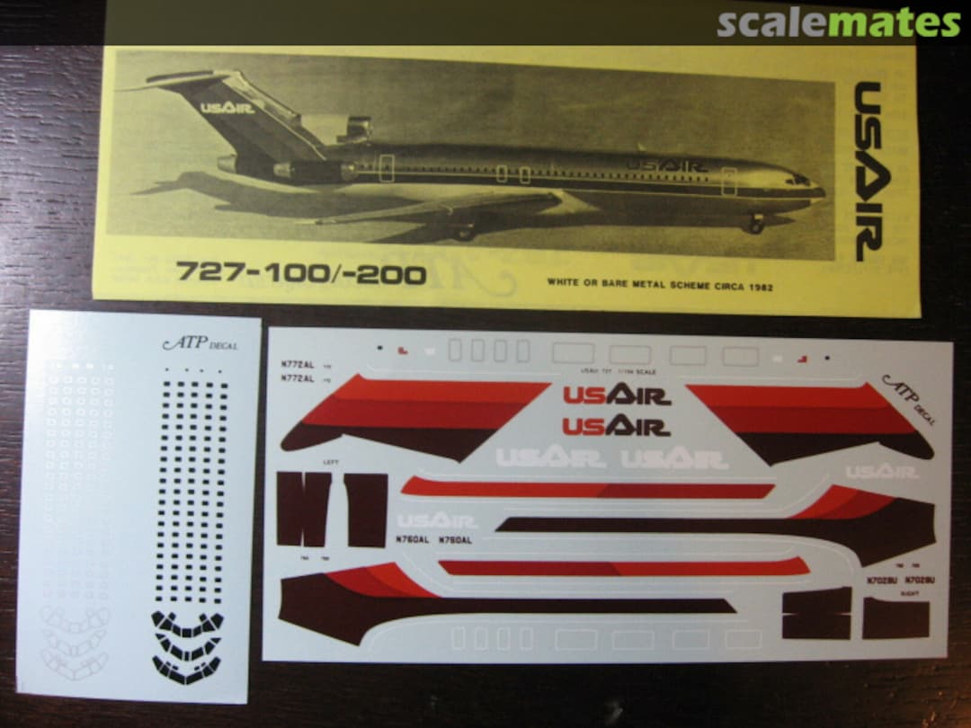 Boxart Boeing 727-200 US Air AD5017 ATP Airliners America Boxart Boeing 727-200 US Air AD5017 ATP Airliners America