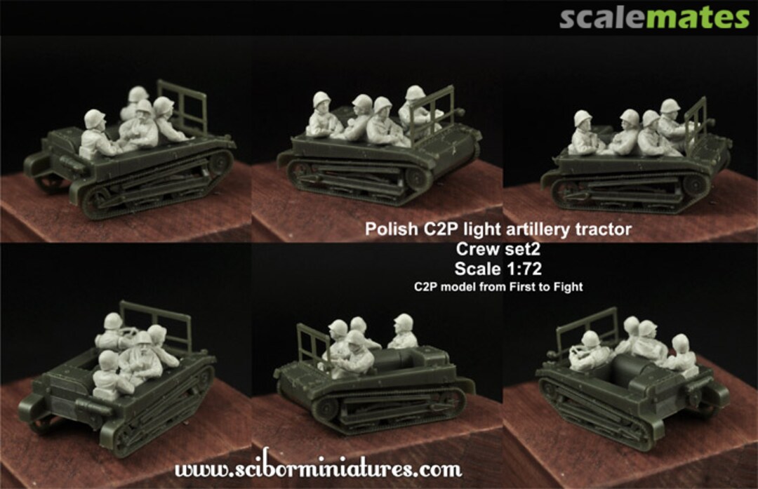 Boxart C2P artillery tractor Crew Set #2 (4) 72HM0020 Scibor Monsterous Miniatures