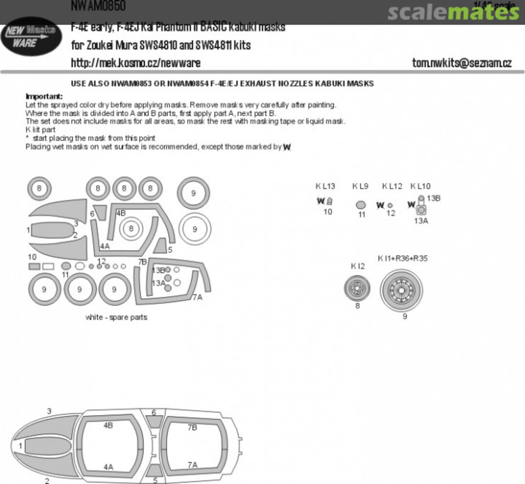 Boxart F-4E early, F-4EJ Kai Phantom II BASIC kabuki masks NWAM0850 New Ware Boxart F-4E early, F-4EJ Kai Phantom II BASIC kabuki masks NWAM0850 New Ware