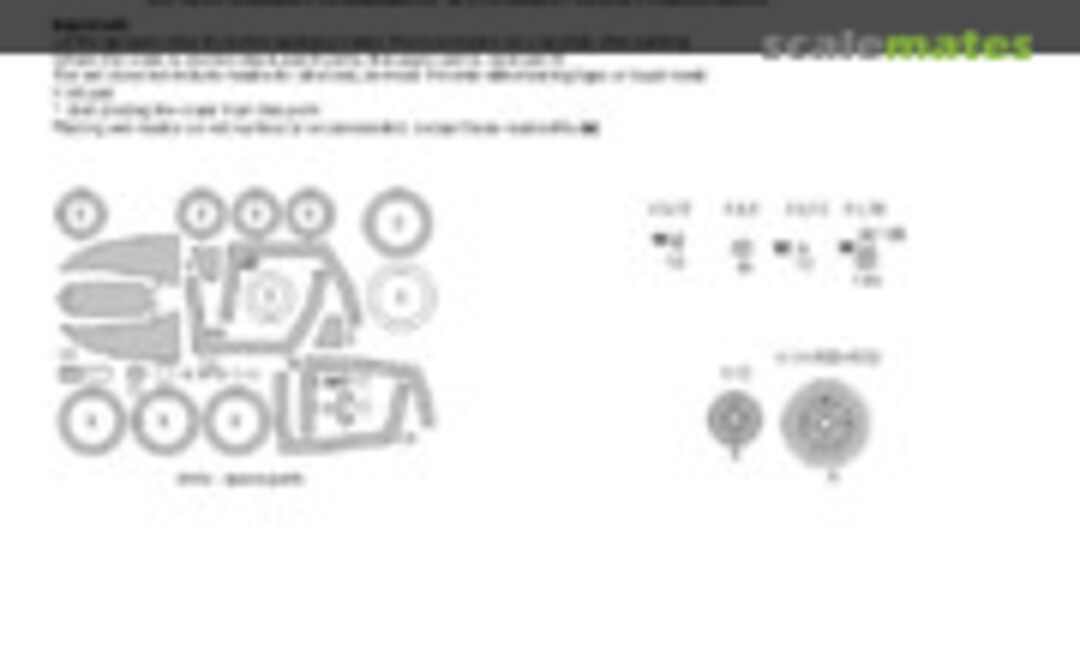 1:48 F-4E early, F-4EJ Kai Phantom II BASIC kabuki masks (New Ware NWAM0850) NWAM0850