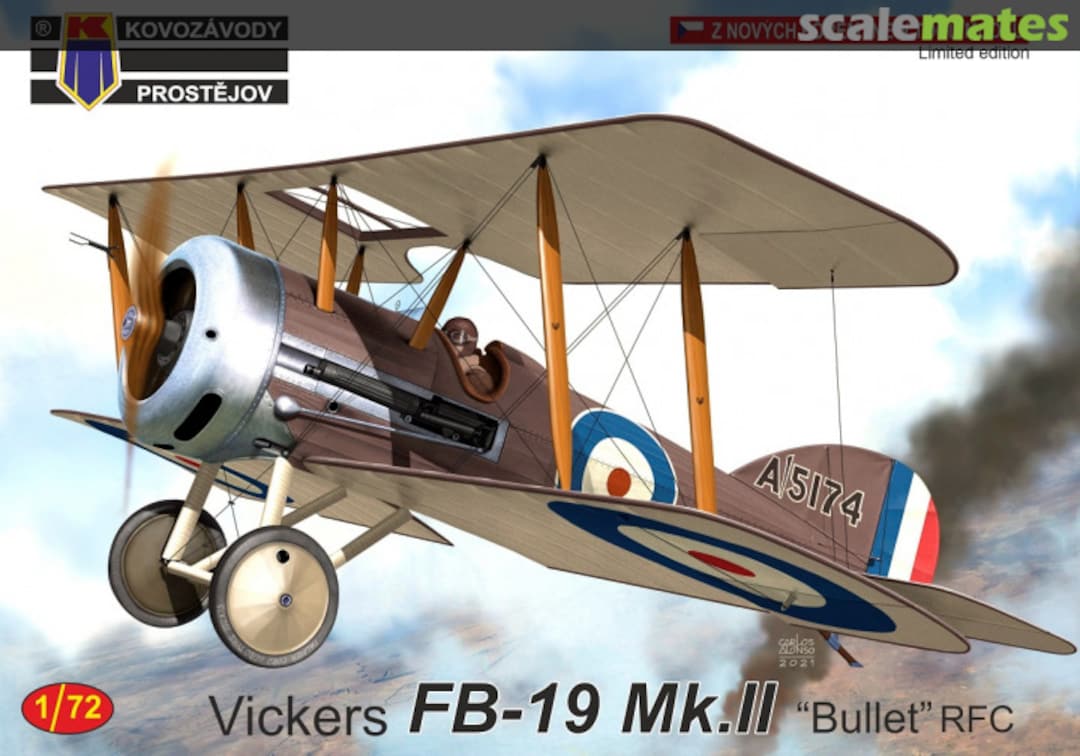 Boxart Vickers FB-19 MK.II "Bullet" RFC KPM0250 Kovozávody Prostějov Boxart Vickers FB-19 MK.II "Bullet" RFC KPM0250 Kovozávody Prostějov