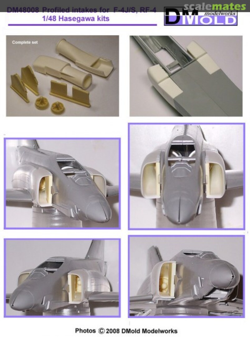 Boxart Profiled intakes for F-4J/S Phantom DM48004 DMold Modelworks Boxart Profiled intakes for F-4J/S Phantom DM48004 DMold Modelworks