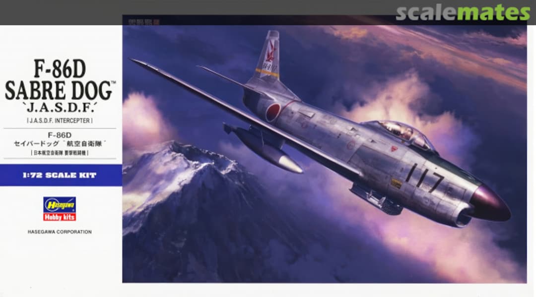 Boxart F-86D Sabre Dog E49 Hasegawa Boxart F-86D Sabre Dog E49 Hasegawa