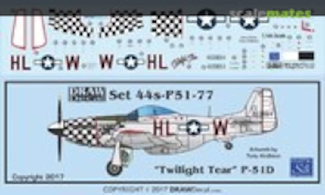 1:144 “Twilight Tear” P-51D (Draw Decal 44-P51-77) 44-P51-77